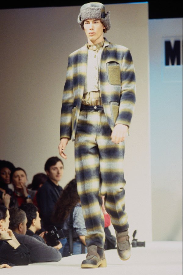 627002 Patterned Men's Suit A4 Photo Print