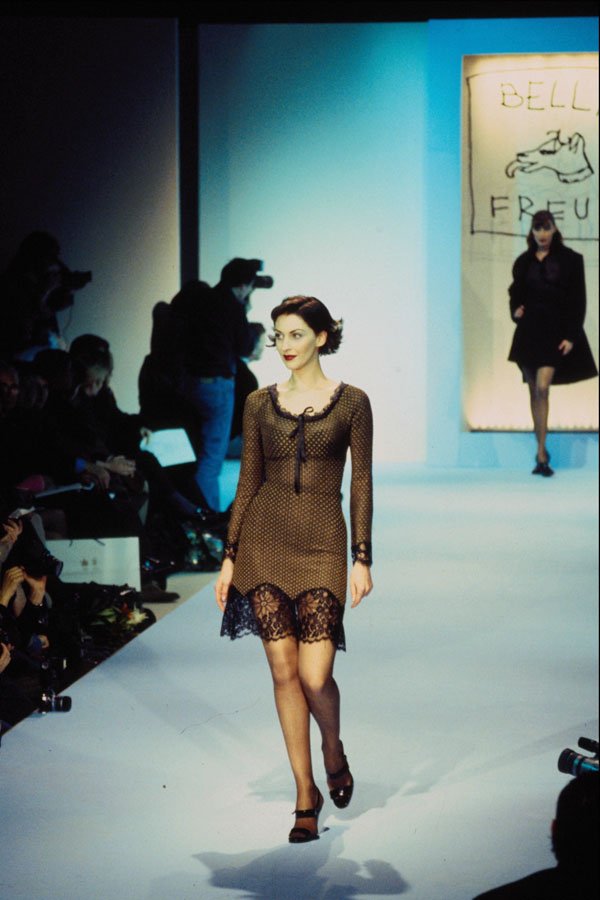 627008 Bella Freud Brown Dress A4 Photo Print