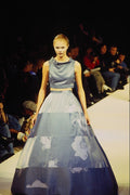 627043 Ally Capellino, Blue Patchwork Dress A4 Photo Print
