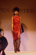 627087 Owen Gaster, Red Leather A4 Photo Print