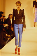627094 Hussein Chalayan, Black Top And Drain Pants A4 Photo Print