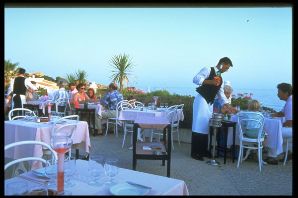 628005 Restaurant, Praca, Val Do Lobo, Portugal A4 Photo Print