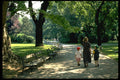 628011 Woman With Two Children, Volksgarten Park, Vienna A4 Photo Print
