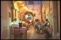 628026 Cafe Scene, Naxos, Greece A4 Photo Print