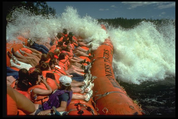 628029 Whitewater Rafting A4 Photo Print