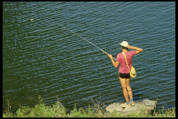 628036 Fishing On The St. Lawrence River, Canada A4 Photo Print