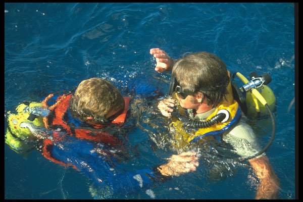 628042 Checking The Scuba Gear, British Virgin Islands A4 Photo Print
