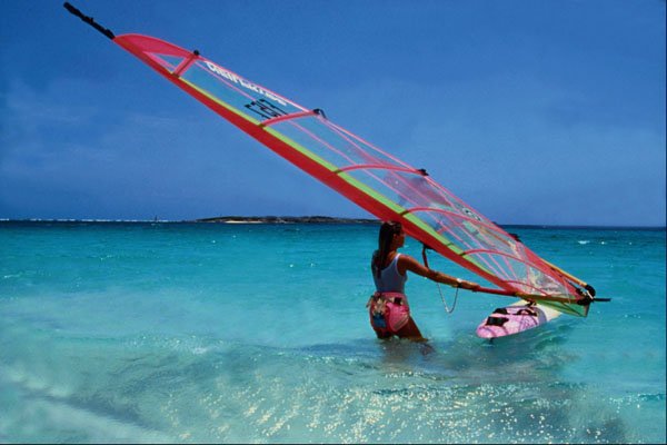 628089 Surfing The Caribbean Sea A4 Photo Print