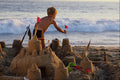 628096 A Boy And His Sand Castle A4 Photo Print
