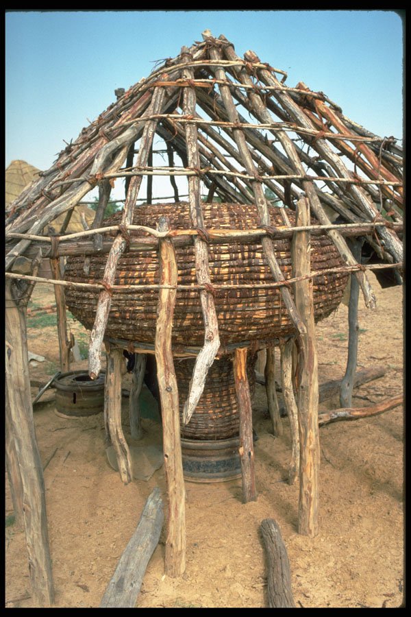 629013 Seed Storage Basket, Kunene, Angola A4 Photo Print