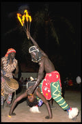 629023 Fire eating Display, Gambia A4 Photo Print
