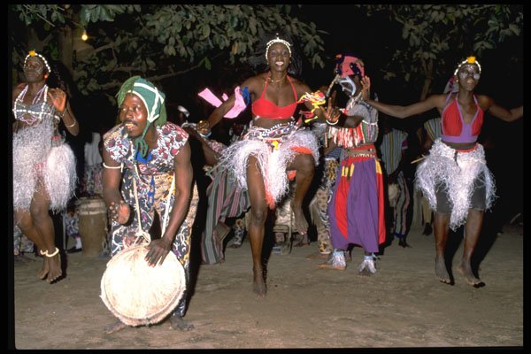 629024 Display Of Drumming And Dancing, Gambia A4 Photo Print