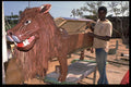 629030 Lion shaped Coffin And Carpenter, Ghana A4 Photo Print