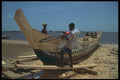 629043 Repairing Fishing Canoe, Ghana A4 Photo Print
