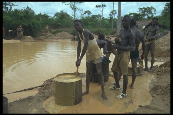 629051 Diamond Mines Local Operation, Ghana A4 Photo Print
