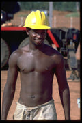 629054 Construction Worker, Nigeria A4 Photo Print