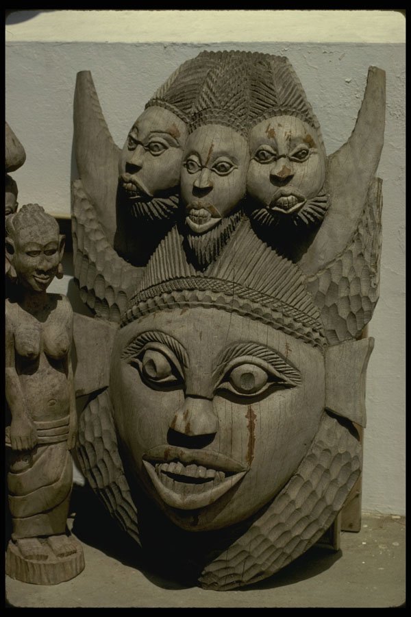 629058 African Mask, Togo A4 Photo Print