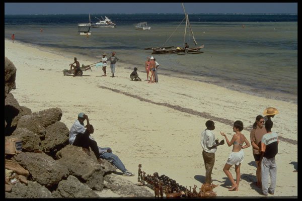 629073 Beach Scene, Kenya A4 Photo Print