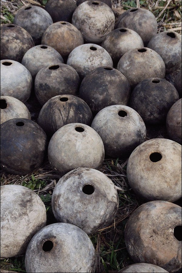 629083 Pots Used To Collect Palm Sap In Making Whiskey, Ghana A4 Photo Print