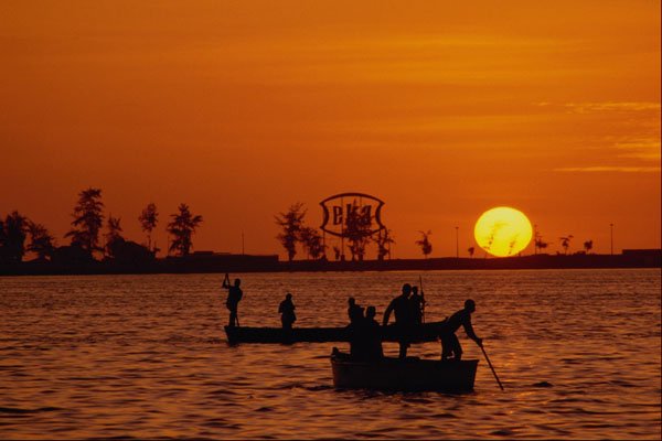 629099 Fishing In Luanda, Angola A4 Photo Print