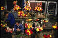 630011 Flower Vendor, Chengdu A4 Photo Print