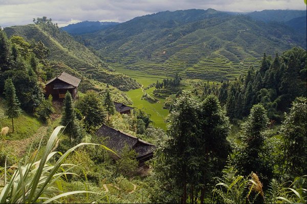 630074 Scenery Between Kaili And Fanpai, Guizhou Province A4 Photo Print