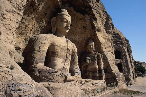630084 Yungang Caves, Shanxi Province A4 Photo Print