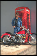 631023 A Man And His Harley, San Francisco A4 Photo Print