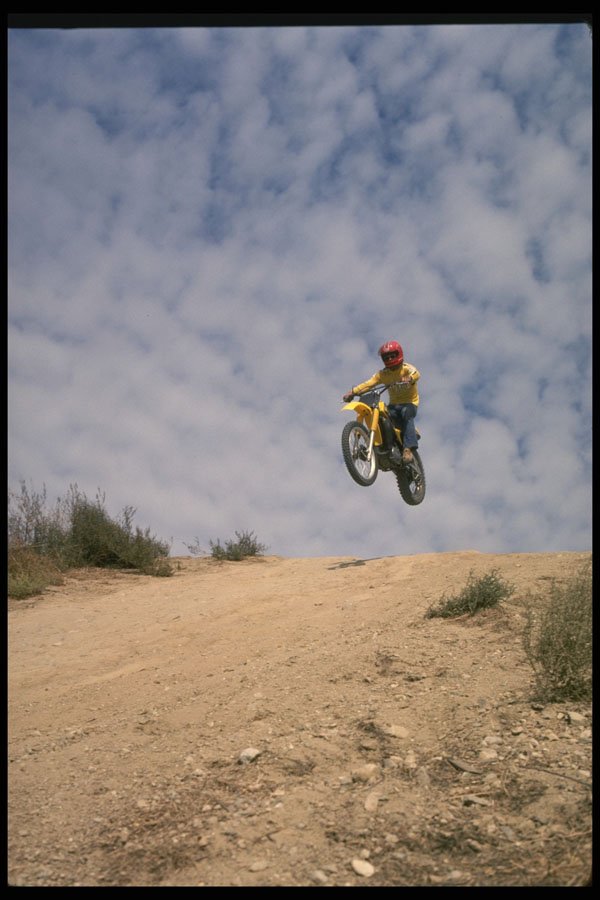 631046 Dirtbike Rider Getting Air During Competition A4 Photo Print