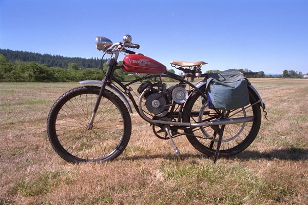 631088 1945 Whizzer Motorbike A4 Photo Print