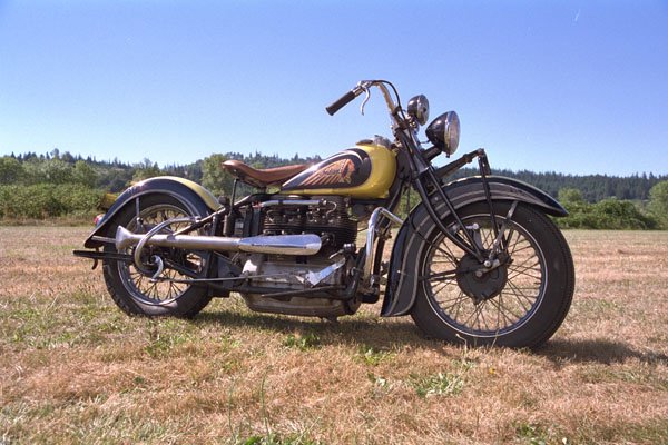 631089 1938 Indian 4 Cylinder A4 Photo Print