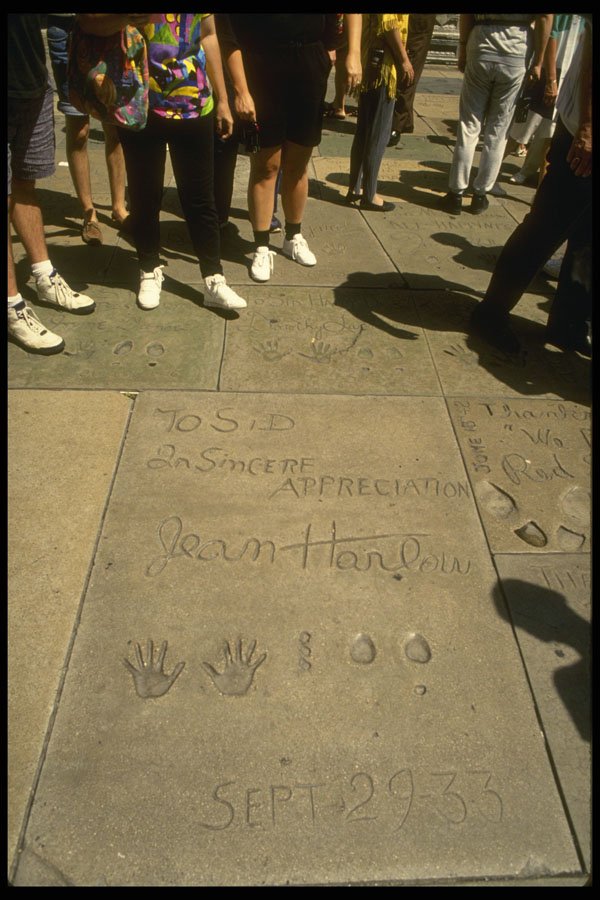 632006 Celebrity Imprints On Hollywood Blvd., California A4 Photo Print
