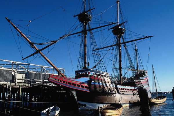632097 Mayflower II, National Historic Landmark, Plymouth, Mass. A4 Photo Print