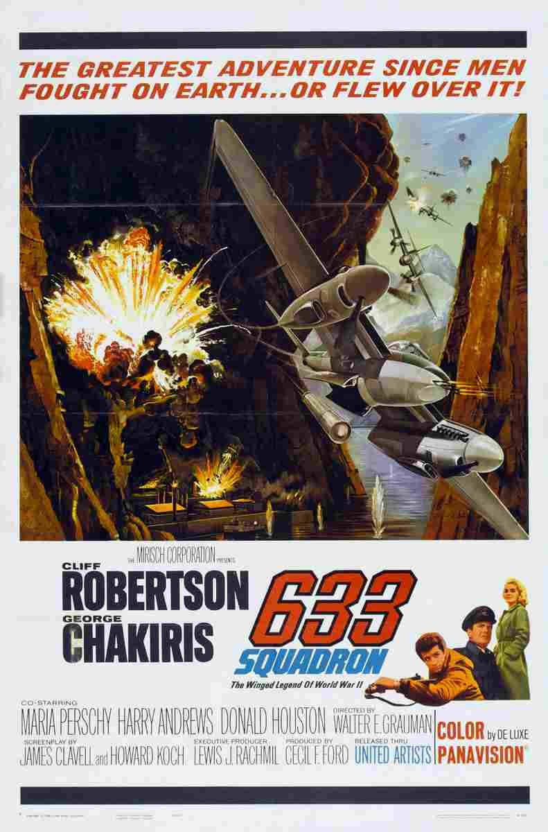 633 Squadron 01 film star poster A4 Photo Print