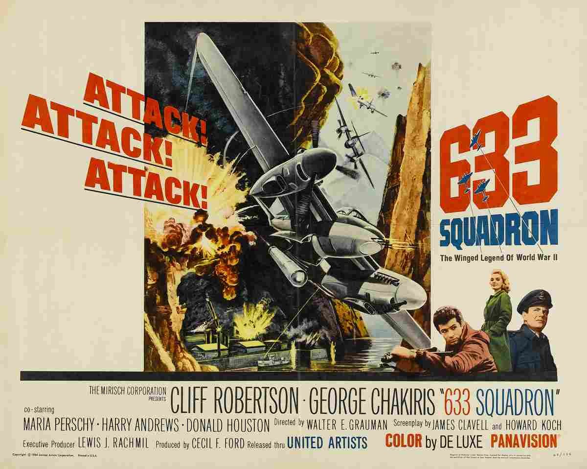 633 Squadron 02 film star poster A4 Photo Print