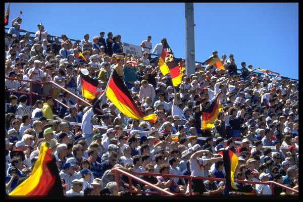 633000 German Soccer Fans After A Goal A4 Photo Print