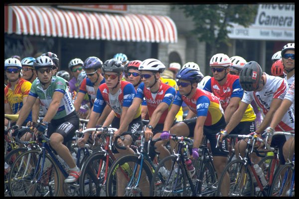 633004 Start Line Of Men's Bike Race A4 Photo Print