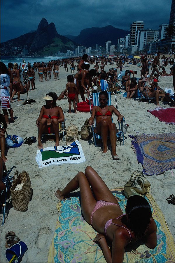 633029 On The Beach In Rio De Janeiro, Brazil A4 Photo Print