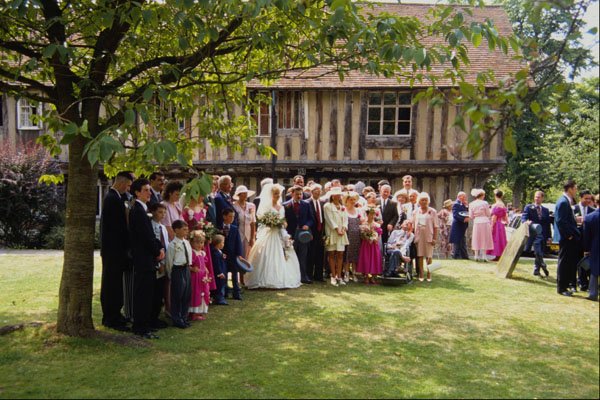 633047 Wedding Group At Kings Norton Parish Church, Birmingham A4 Photo Print