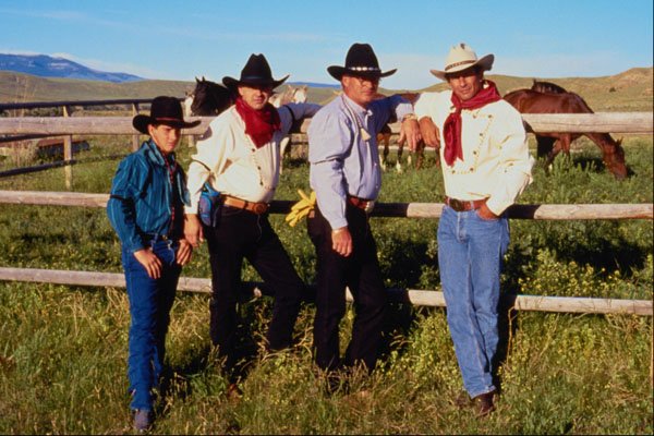 633057 City Slickers, Wyoming, U.S.A. A4 Photo Print