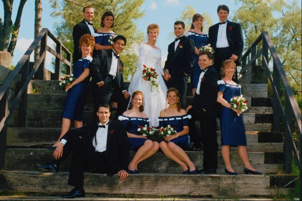633062 Complete Wedding Party A4 Photo Print