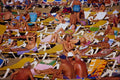 633063 Crowded beach, Puerto Rico, Gren Canaria, Spain A4 Photo Print