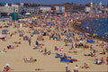 633069 Beach Scene On Sunny Day, Weymouth, England A4 Photo Print