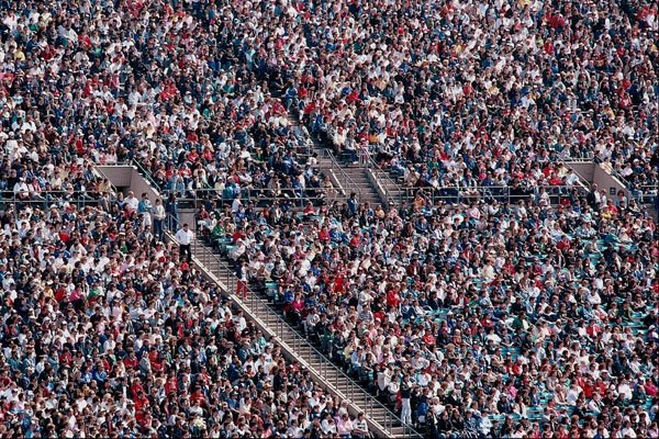 633079 Spectators, CNE Grandstand, Toronto, Ontario, Canada A4 Photo Print