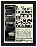 633K vox amplifiers shadows 2 Vintage Advert A4 Photo Print