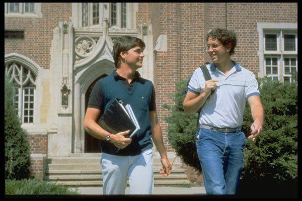 635003 Two College Students Walking To Class A4 Photo Print