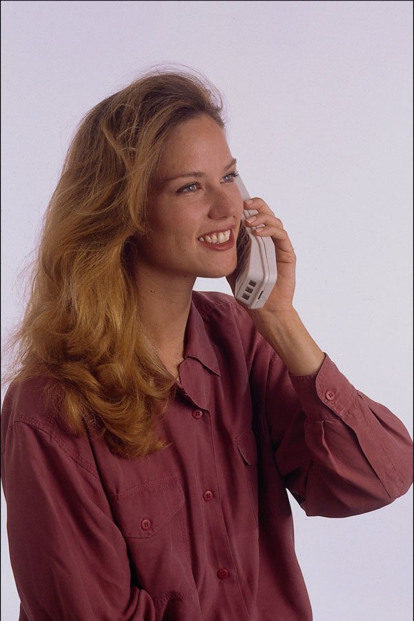 635034 Model Holding A Phone A4 Photo Print