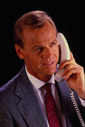 635049 Businessman On The Phone A4 Photo Print