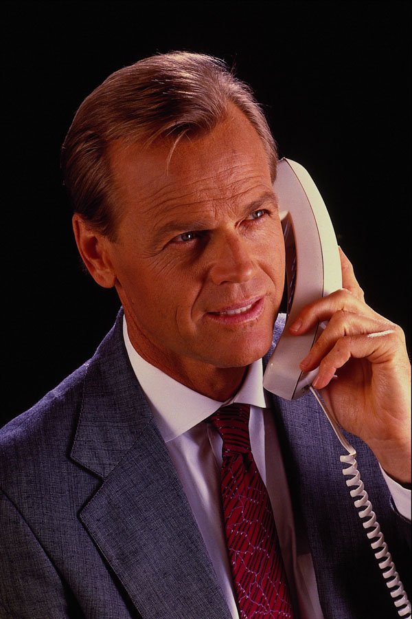 635049 Businessman On The Phone A4 Photo Print