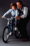 635065 Father Teaching His Son To Ride A Bike A4 Photo Print